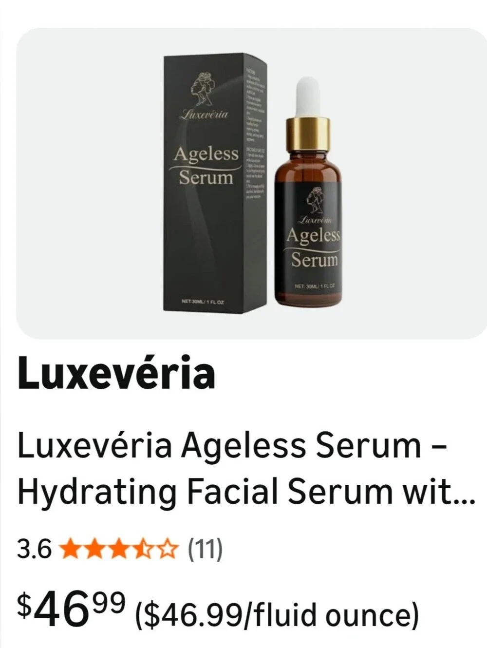 Ageless Serum Anti-Aging Face Serum